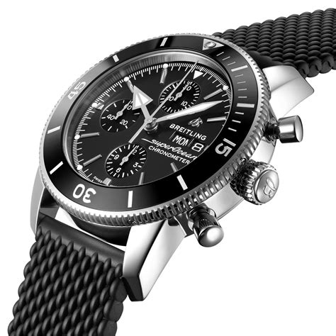 breitling superocean 44 leather strap|breitling rubber strap price.